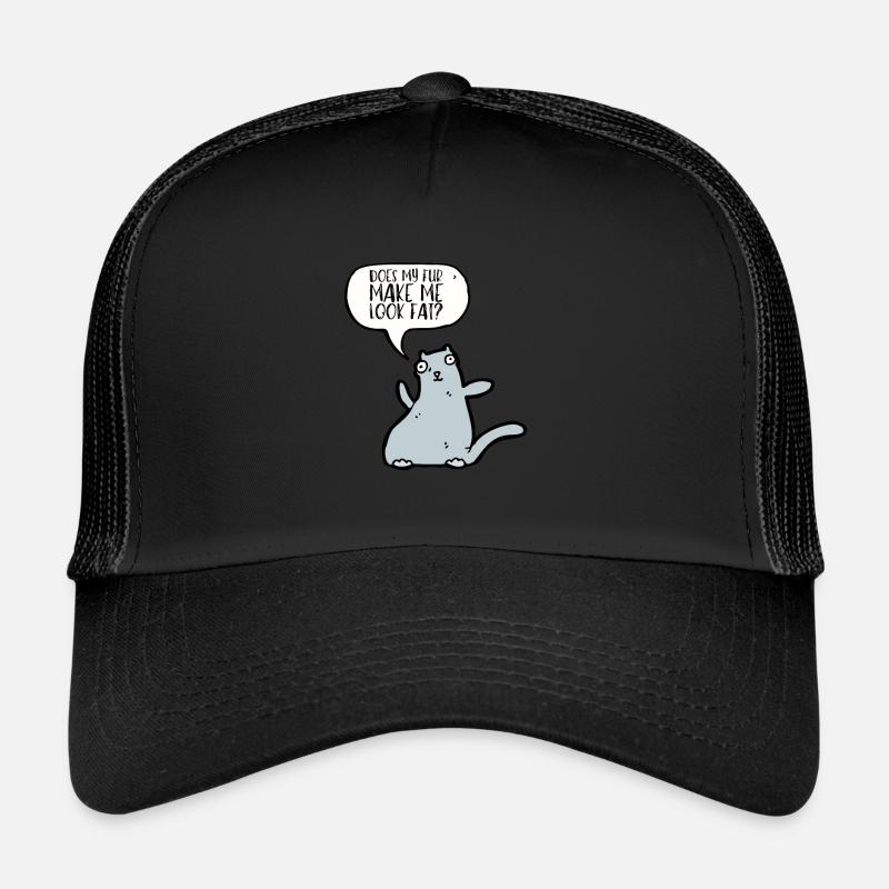 Obésité du gros chat Casquette trucker 