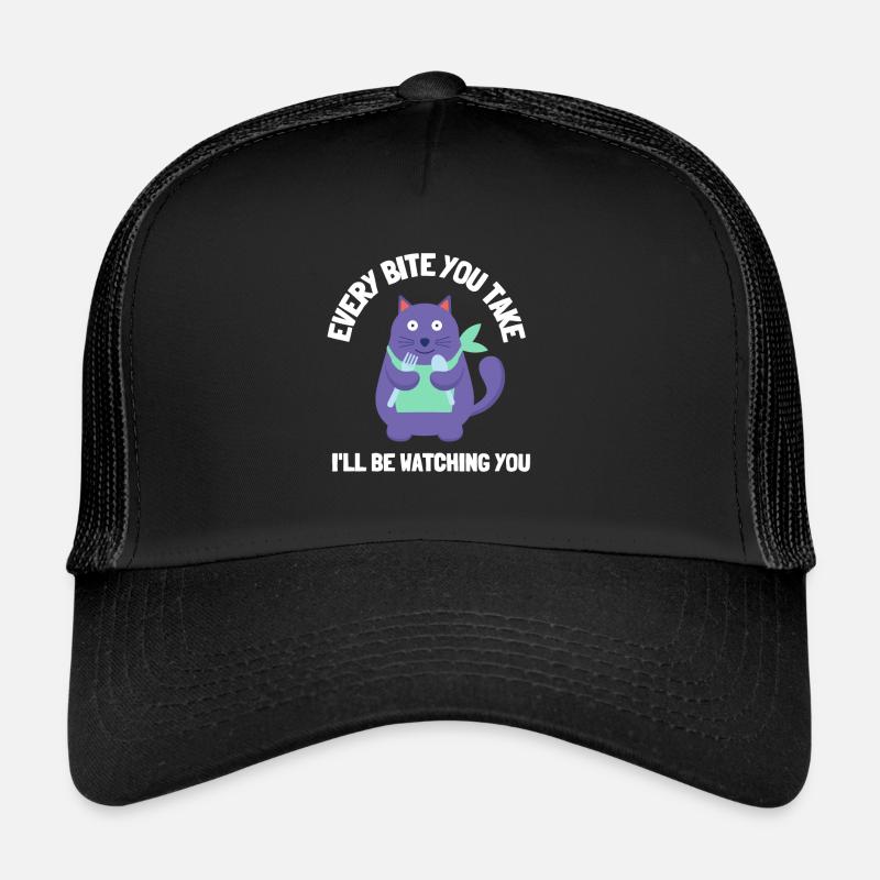 Obésité du gros chat Casquette trucker 