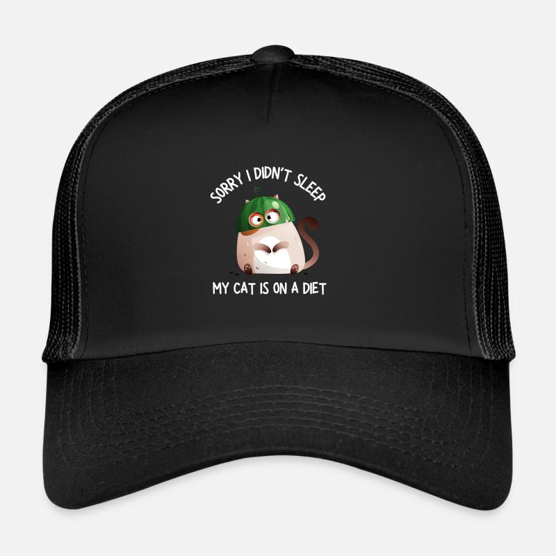 Obésité du gros chat Casquette trucker 