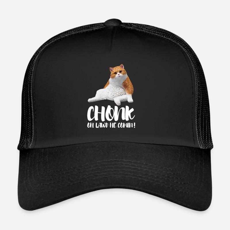 Obésité du gros chat Casquette trucker 