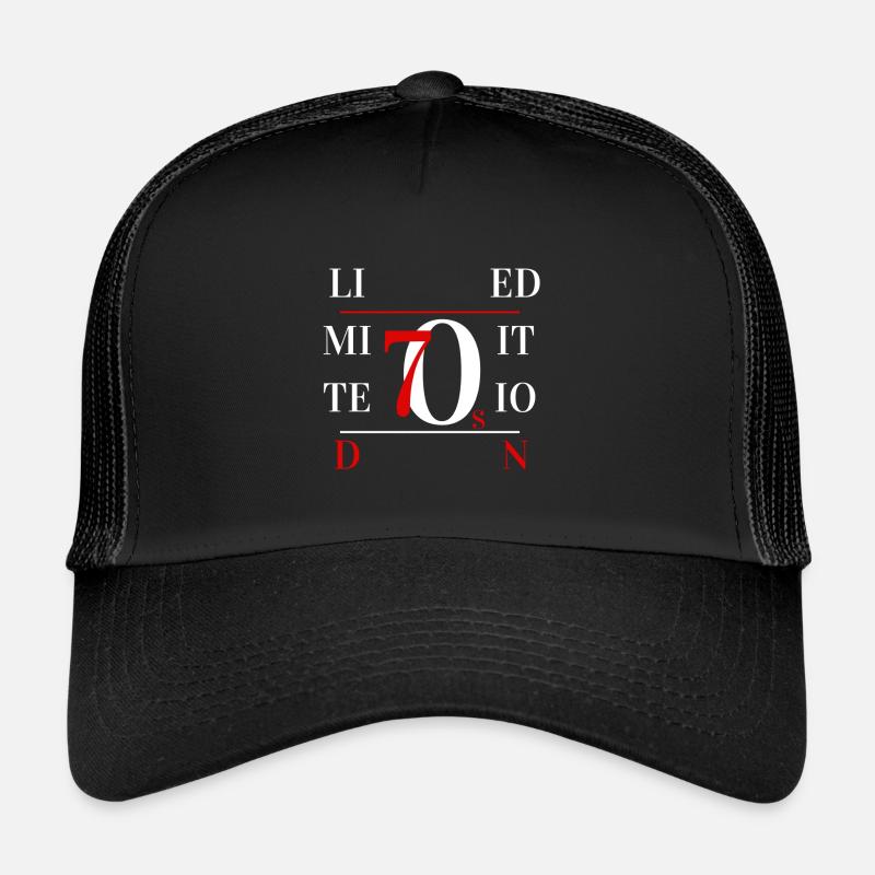 70s limited edition - Trucker Cap - black/black