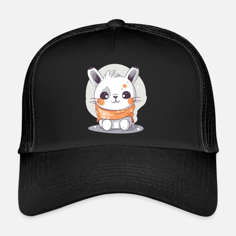 Cute Bunny - Trucker Cap - Schwarz/Schwarz