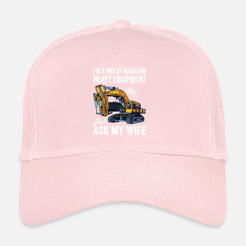 Retro Excavator Slogan Excavator Driver Construction Site Trucker Cap