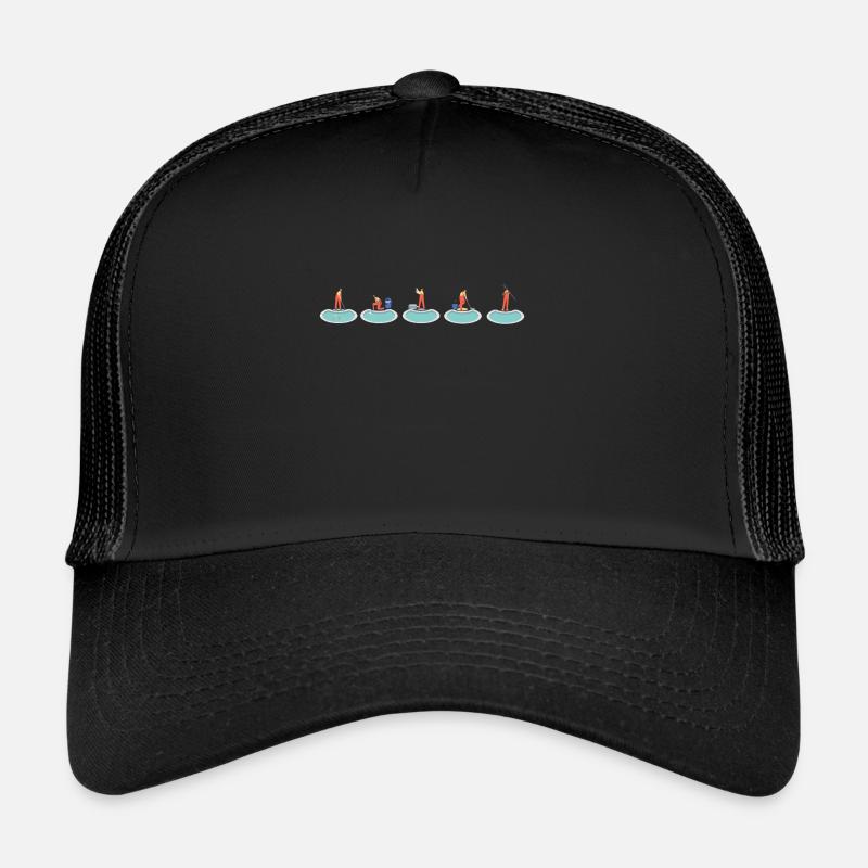 Pool Guy Maintenance And Swimming Pool Cleaner - Trucker Cap - Schwarz/Schwarz