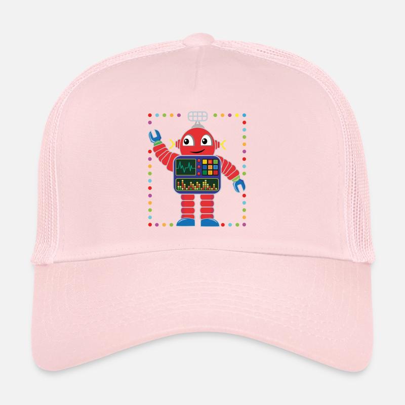 Kleiner bunter Roboter Trucker Cap
