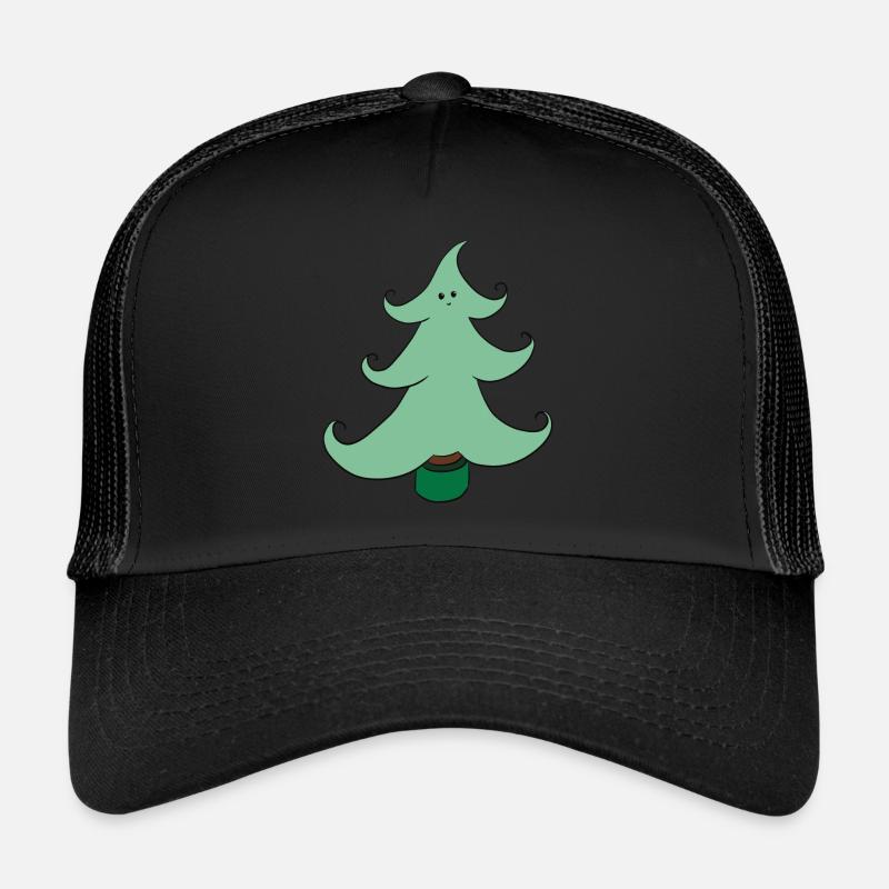 sapin de noel, mignon avec un sourire Casquette trucker 