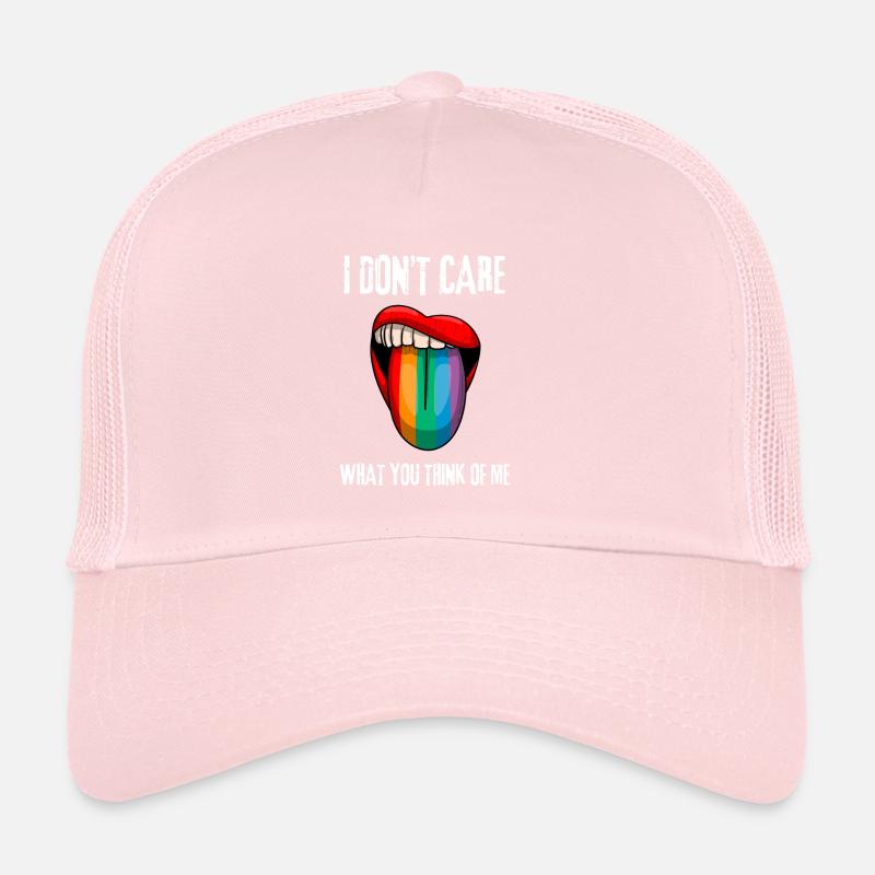 LGBTQ - Je me fiche de ce que tu penses de moi Casquette trucker 