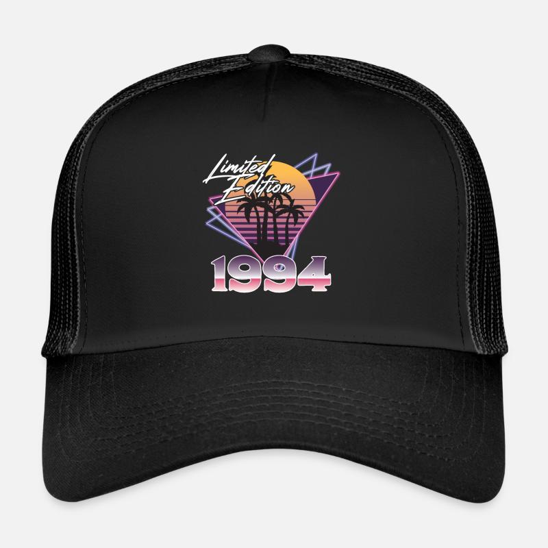 1994 SW Dreiecke limitierte Auflage - 1994 Geburtstag - Trucker Cap - Schwarz/Schwarz
