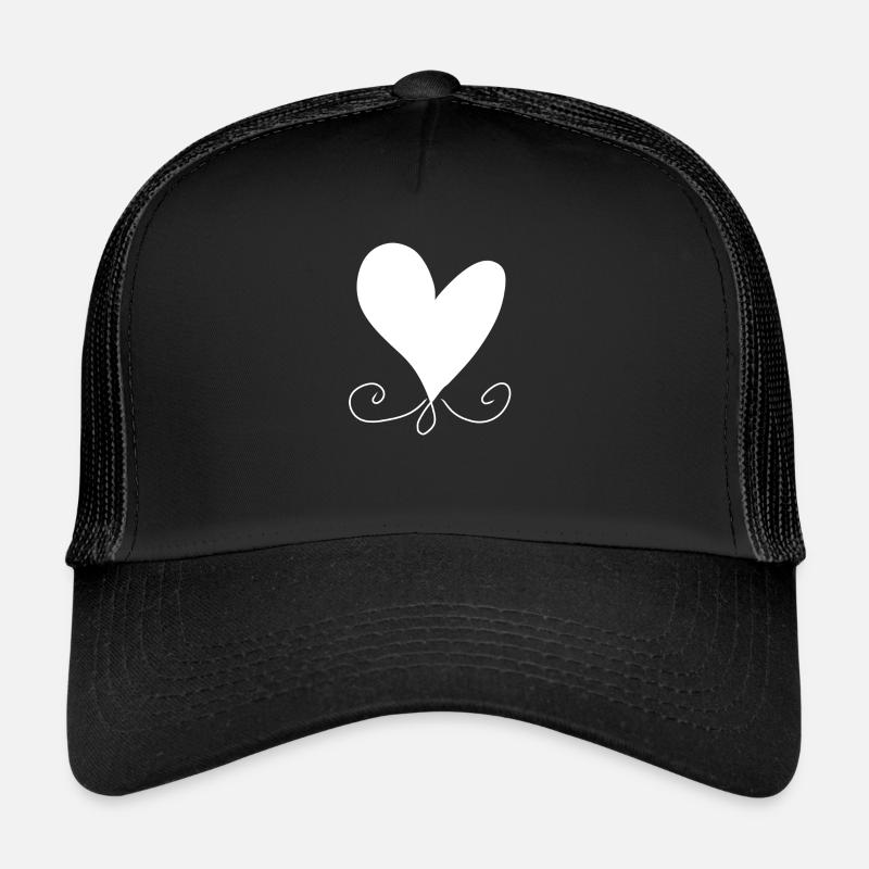 Heart Pattern Icon Trucker Cap