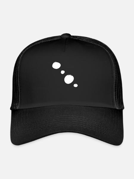 Formes Cercles Cercle Symbole - Casquette trucker  - noir/noir - Devant