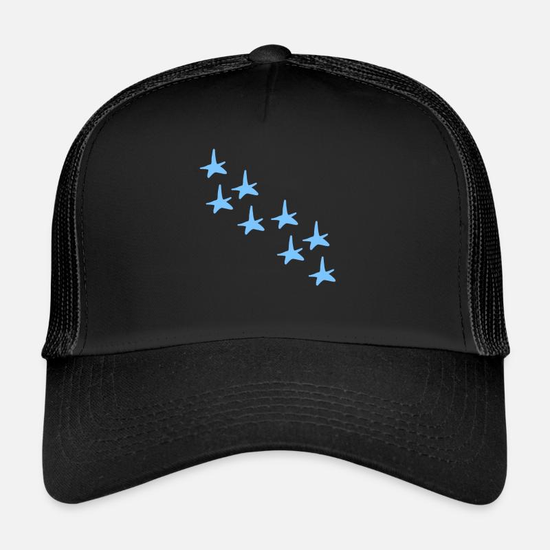 Étoiles Étoiles Bleu Motif Symbole Formes Casquette trucker 