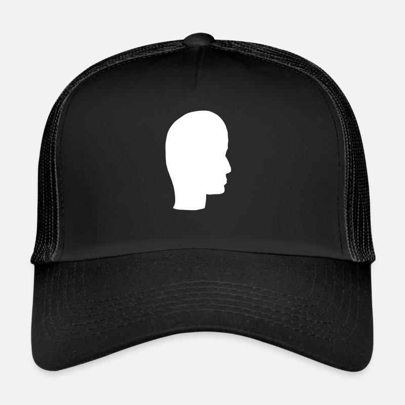 Kopf Profil Mensch Leute Seite symbol Trucker Cap