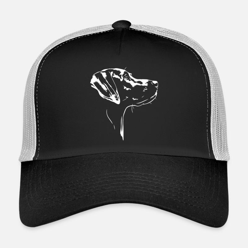 Braque de Weimar Chien Silhouette Wilsigns Casquette trucker 