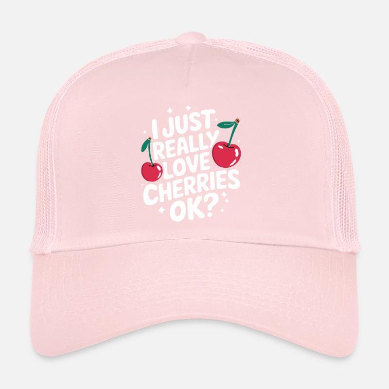 Kirsche Kirschen Früchte Essen Trucker Cap