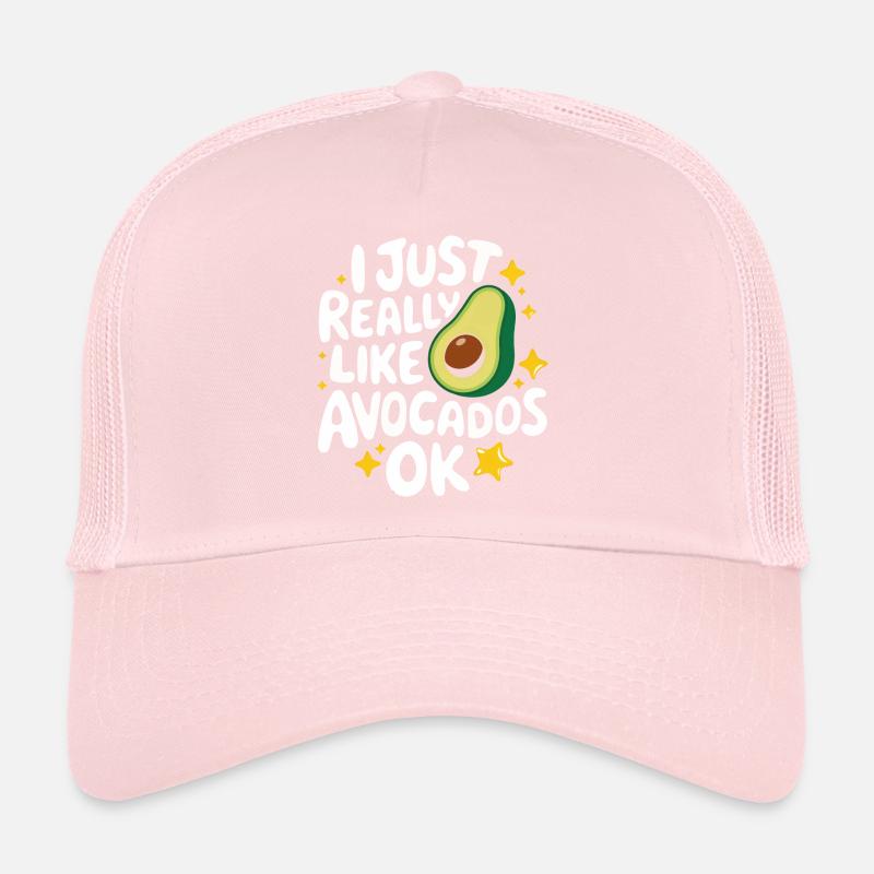 Avocat Nourriture Guacamole Vegan Casquette trucker 