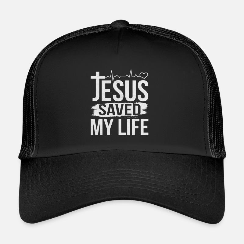 Jesus Christen Sprüche Leben Gerettet Geschenk Trucker Cap