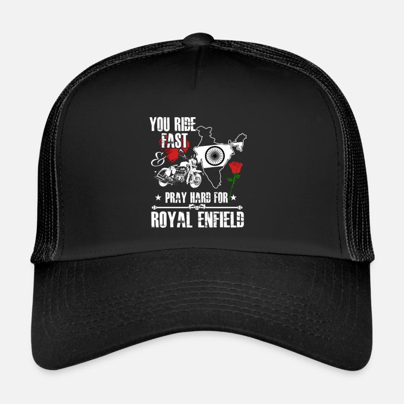 motorcycle fan - Trucker Cap - black/black