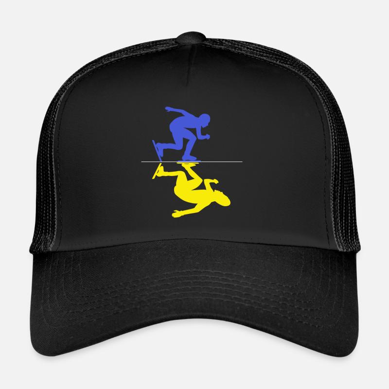 ice skater shorttrack speed skating skate Trucker Cap