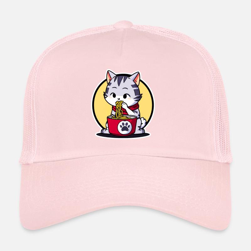 Cute Cat Eats Ramen - Anime - Manga Trucker Cap