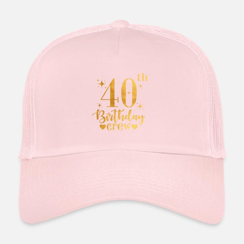 Crew zum 40. Geburtstag Trucker Cap