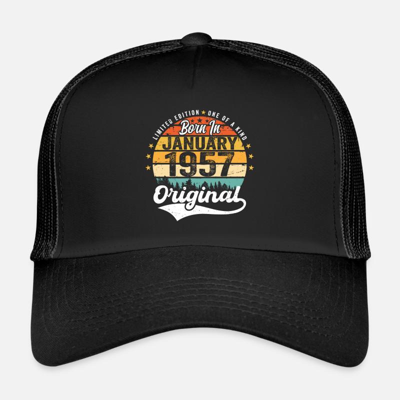 Les Legends sont nés en janvier 1957 Casquette trucker 