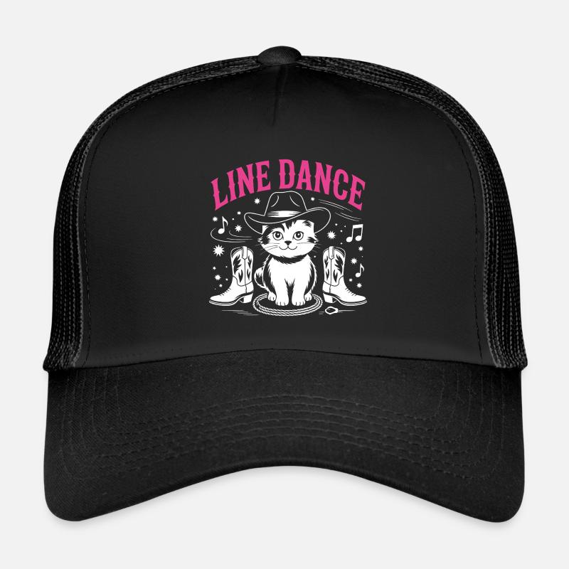 Ich liebe meine Katze und Line Dance Trucker Cap