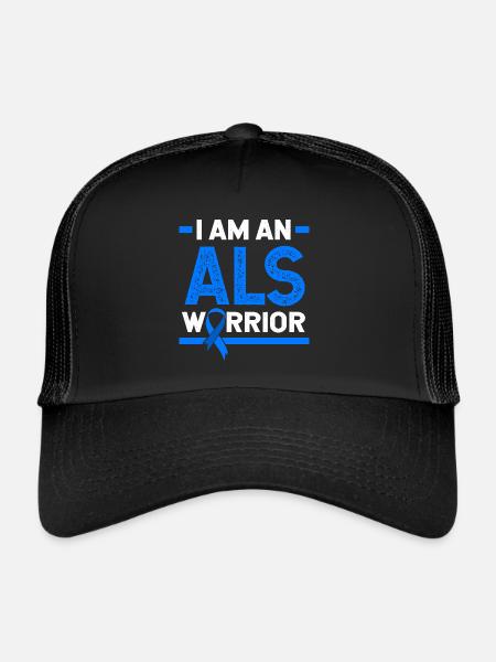 ALS nerve disease - Trucker Cap - black/black - Front