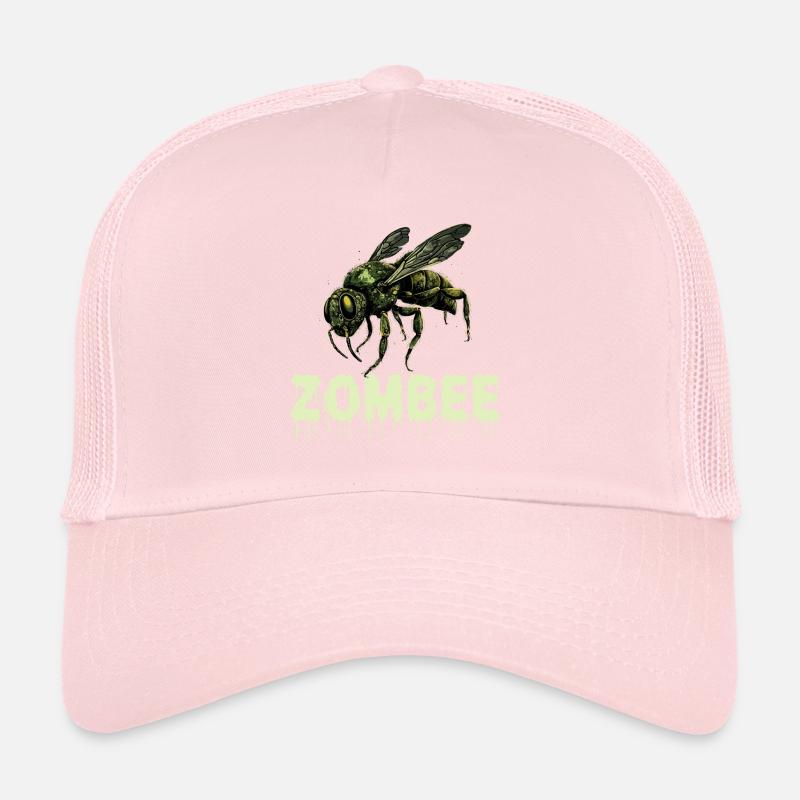Zombee Halloween Horror Monster Zombie Biene Blume Trucker Cap