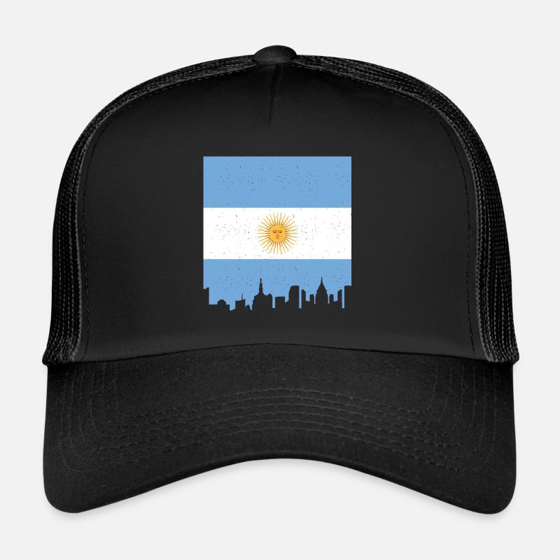 Drapeau de l’Argentine Amérique du Sud Drapeau de l’Argentine Casquette trucker 