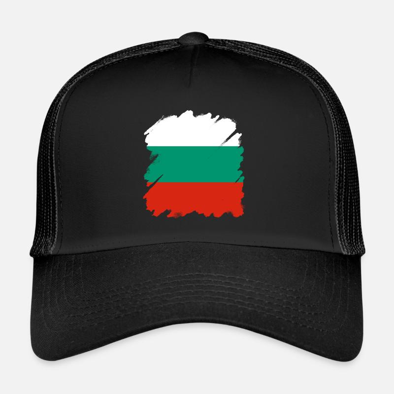 Drapeau de la Bulgarie Drapeau bulgare Sables d’or Casquette trucker 