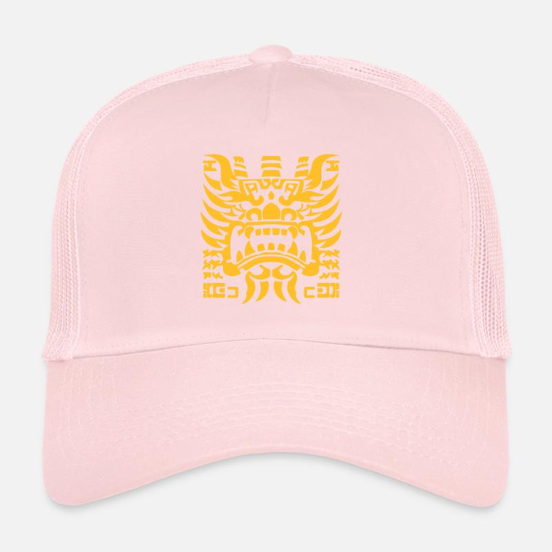 Thai Dragon Head black and white Temple guardian Trucker Cap