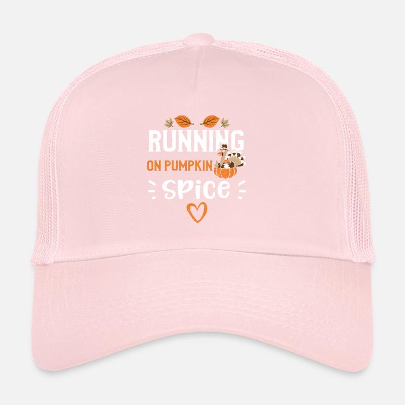 Running on Pumpkin Spice Trucker Cap