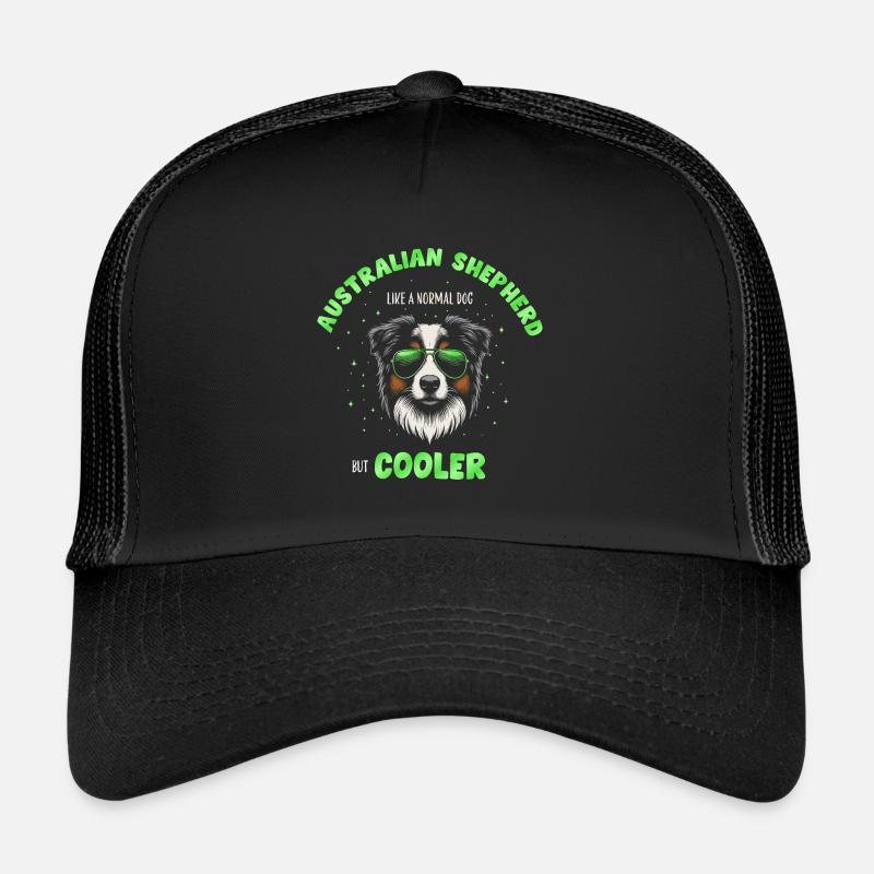 Aussie - like a normal dog but cooler grün Trucker Cap