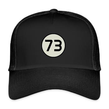 Zahl 73 Serien Insider - Trucker Cap - black/black - Front
