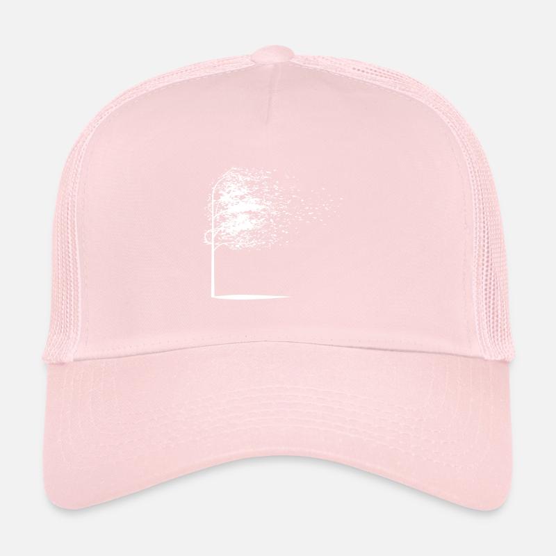 Arbre feuilles automne blanc cadeau Casquette trucker 