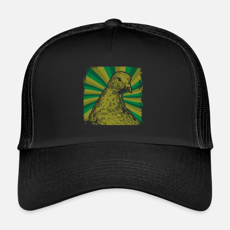 Pigeon - Casquette trucker  - noir/noir