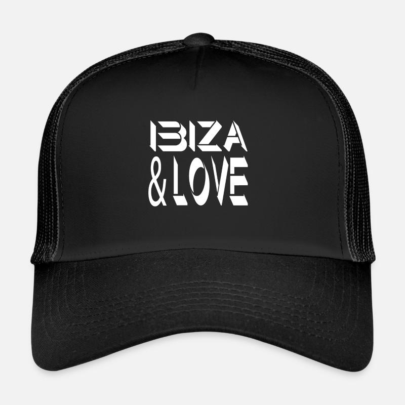 Ibiza - Casquette trucker - noir/noir