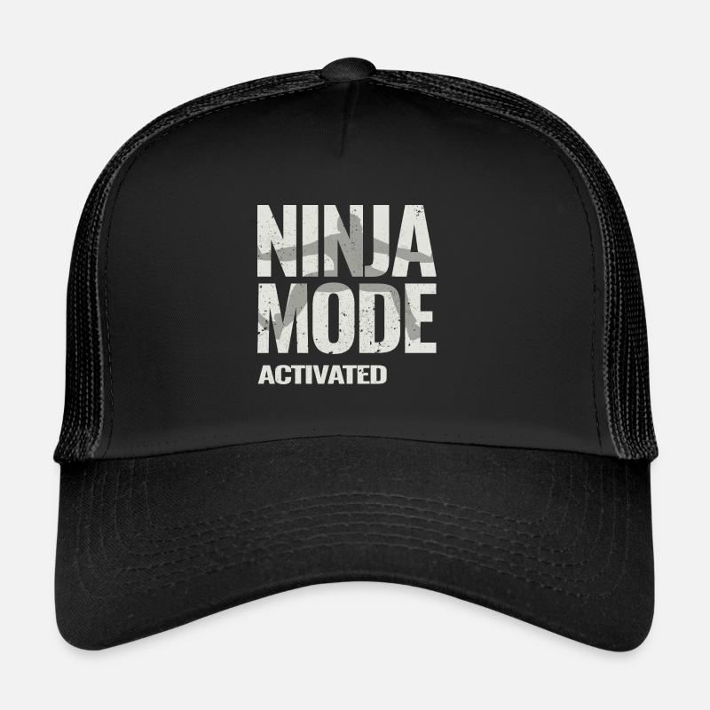 Ninja Warrior - Ninja Mode Activated - Trucker Cap - Schwarz/Schwarz