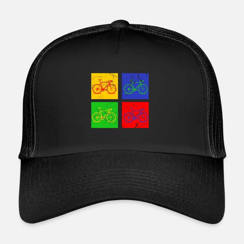Fahrrad - Trucker Cap - Schwarz/Schwarz