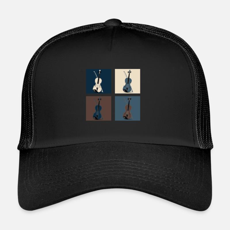 Violoncelle - Casquette trucker  - noir/noir