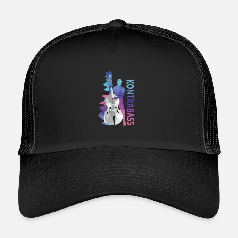 Contrebasse - Casquette trucker  - noir/noir