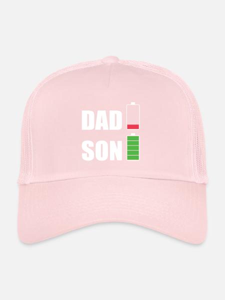 DAD & SON - Trucker Cap - pale pink - Front