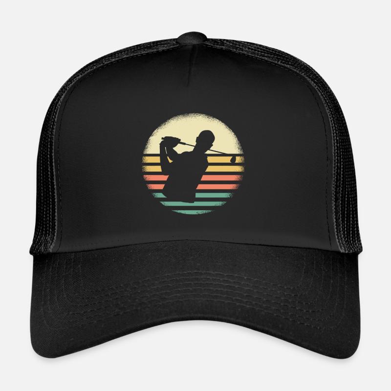 Golfeur Retro Sunset Design Casquette trucker 