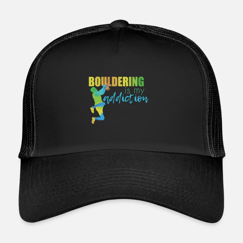 Bouldern - Trucker Cap - Schwarz/Schwarz