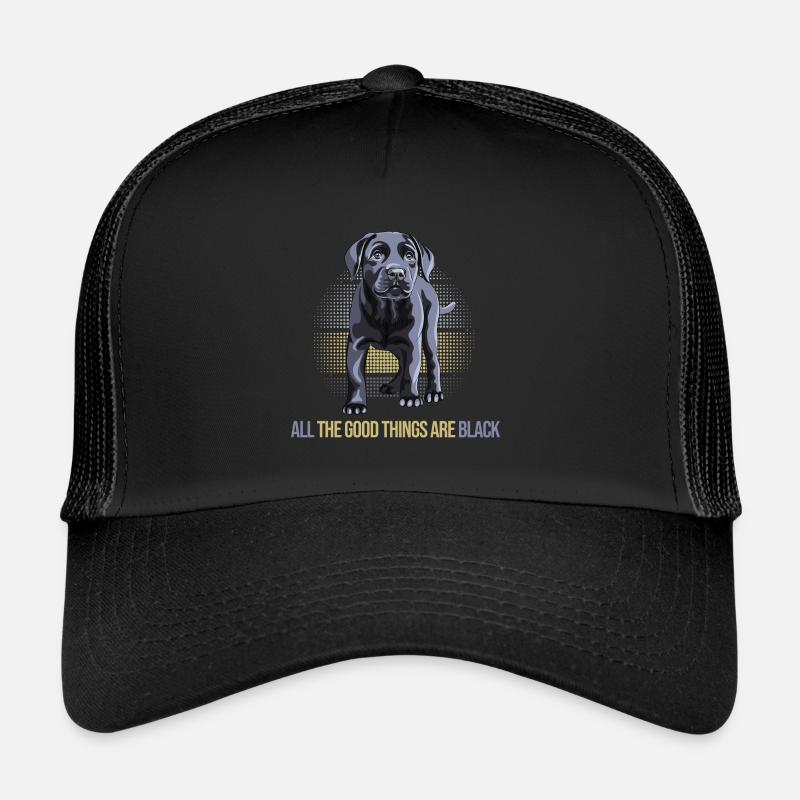 chien labrador noir chien élevage labrador noir Casquette trucker 