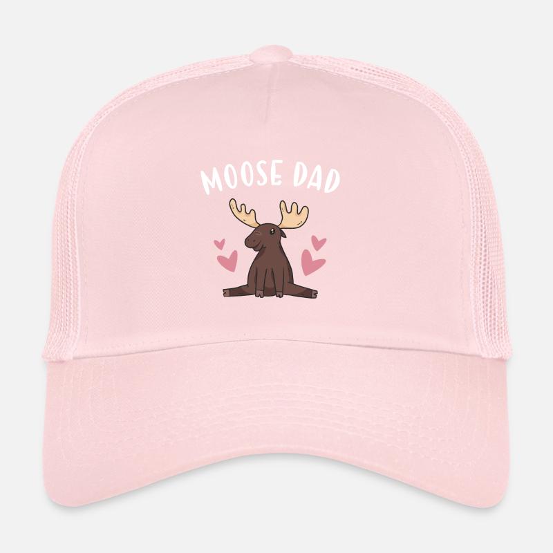 Elk Moose Dad Moose Trucker Cap