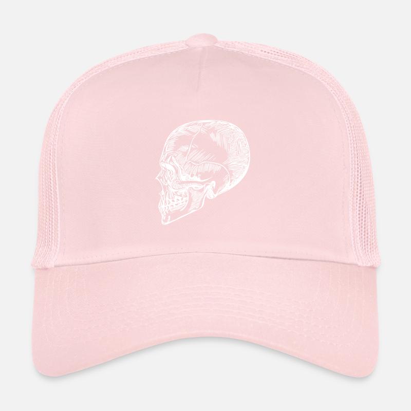 Skull Bone Halloween Skull Trucker Cap