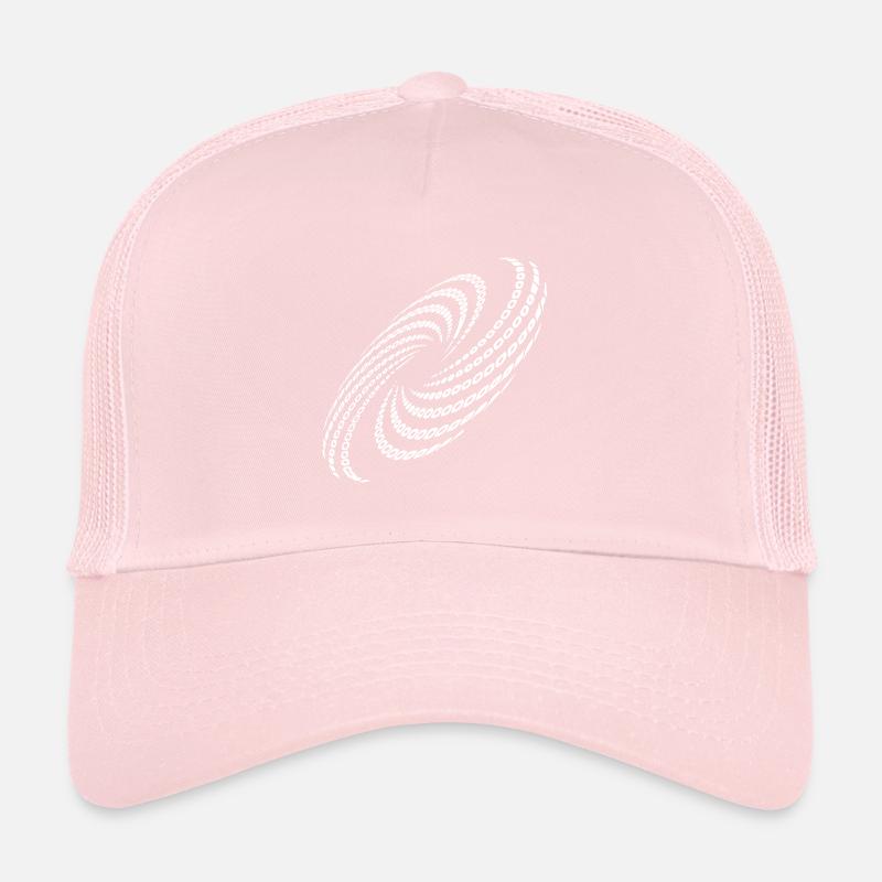 Formation de tourbillon de planète en spirale torsadée Casquette trucker 