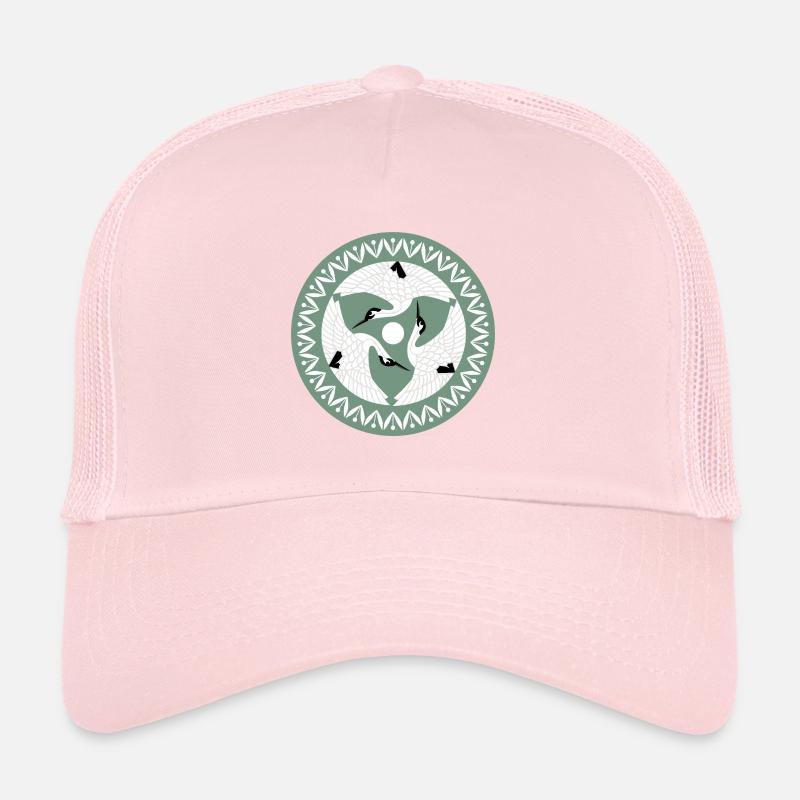 White-necked crane Trucker Cap