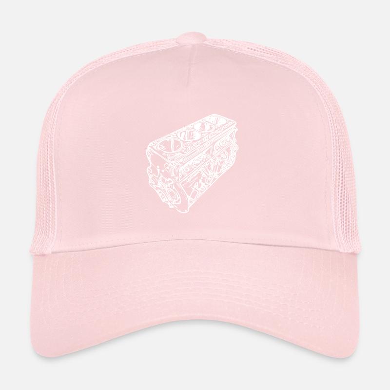 Auto Engine Block Cylinder Displacement Fan Trucker Cap